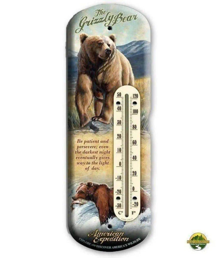 American Expedition Tin Back-Porch Thermometer - NORTH RIVER OUTDOORS