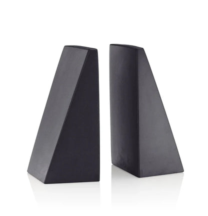 Angular Bookends - charcoal