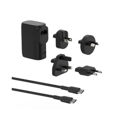 Belkin Wall Charger Hybrid AC & Power Bank, 5000Mah, 45Watts, Black