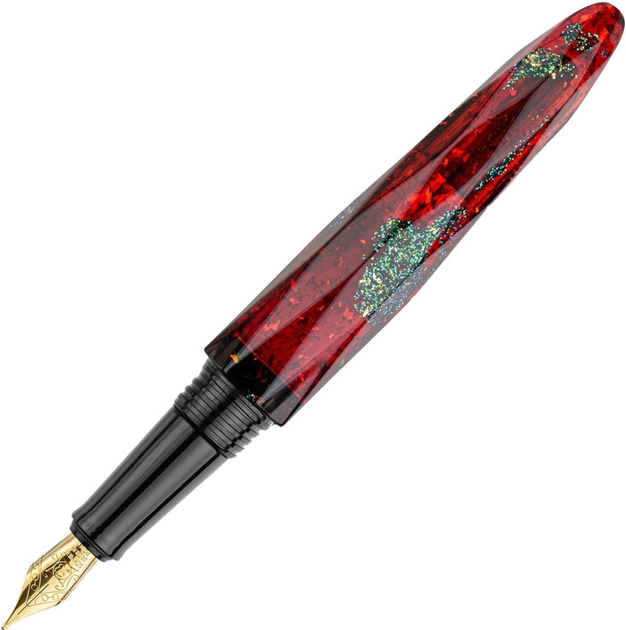 BENU Füller Briolette gold, Ruby Forest
