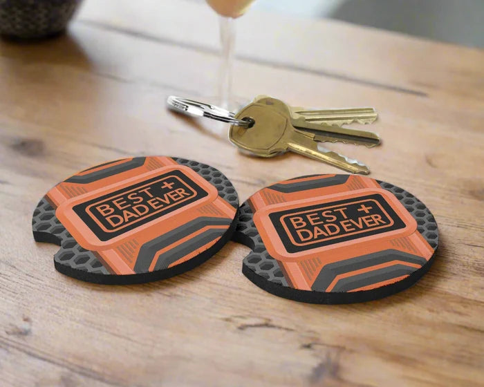 Best Dad Ever | Car Coaster Set