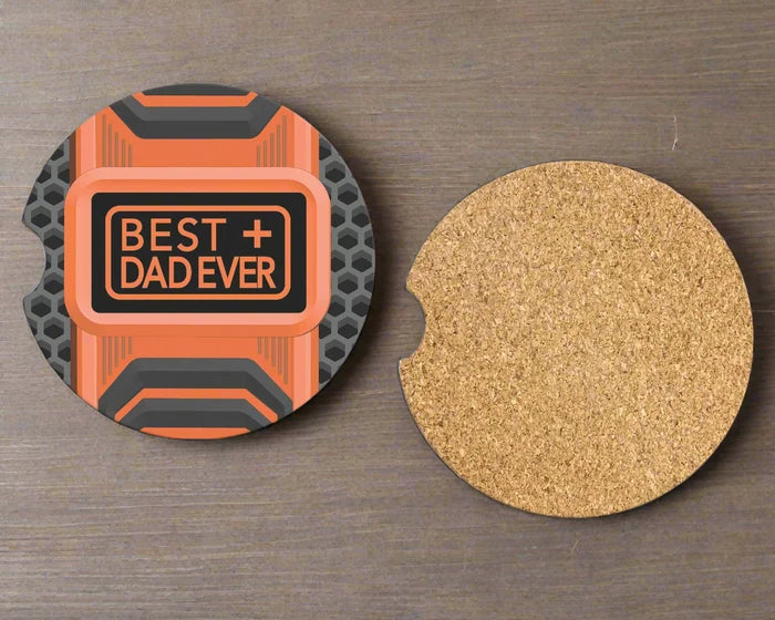 Best Dad Ever | Car Coaster Set