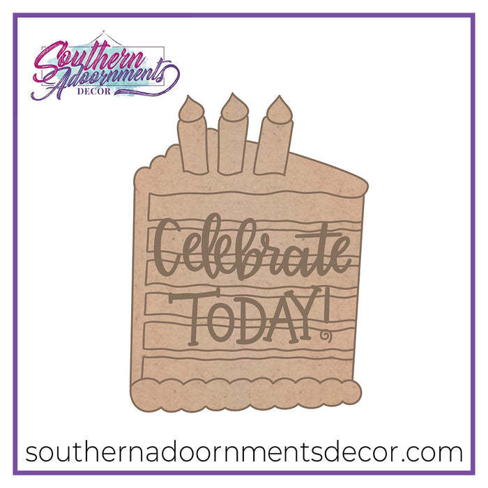 Birthday Cake Slice Blank