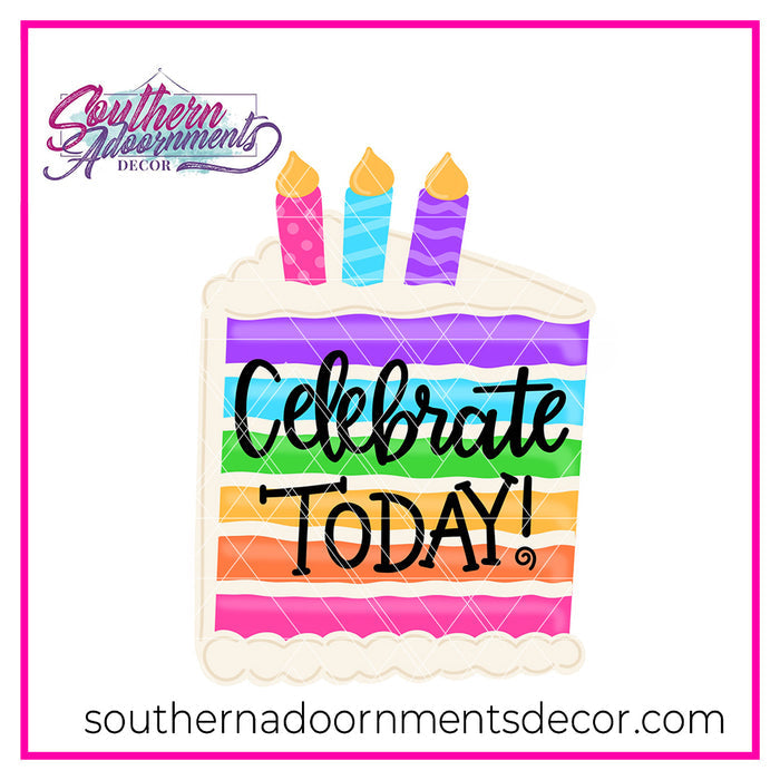 Birthday Cake Slice Blank
