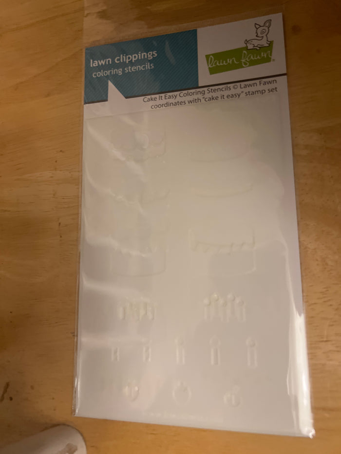 cake it easy stencils by Lawn Fawn
