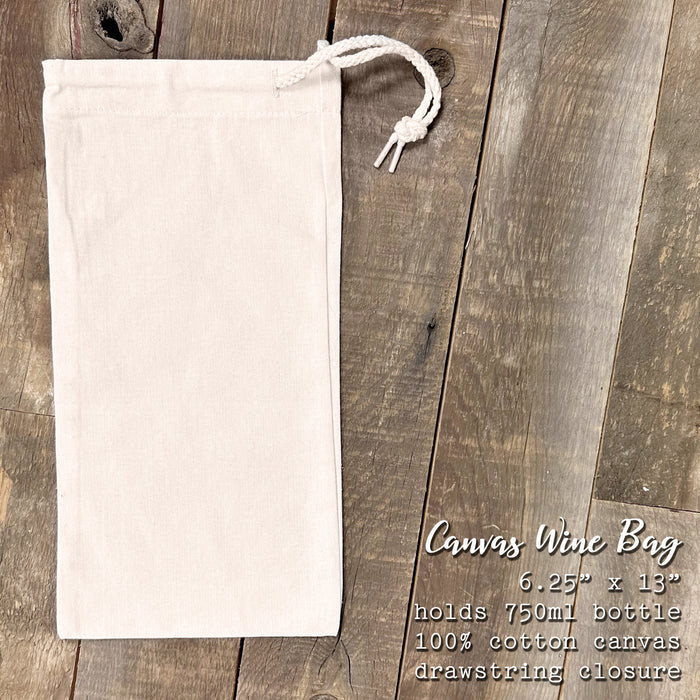Clover Wreath - St. Patrick's Day Canvas Wine Bag