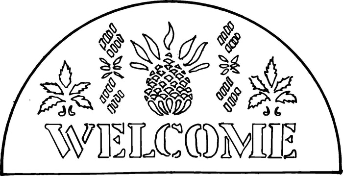DiFranza Designs - Pineapple Stencil Rug - Rug Hooking Supplies