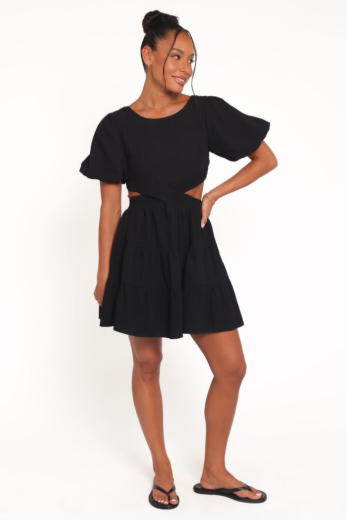 Petal and Pup USA DRESSES Doris Mini Dress - Black
