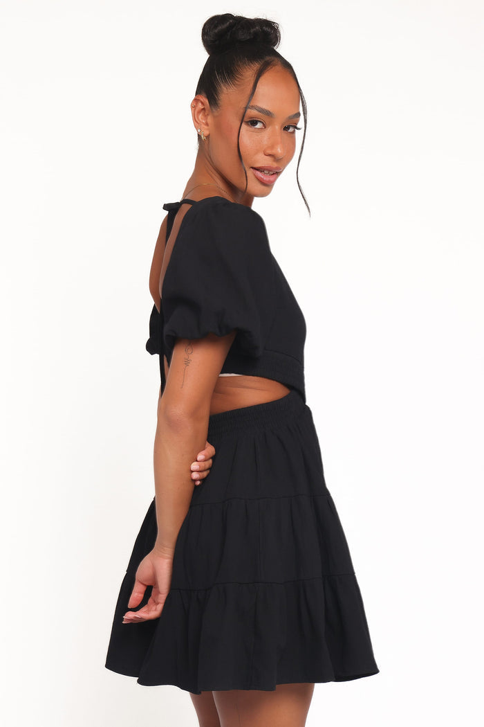Petal and Pup USA DRESSES Doris Mini Dress - Black