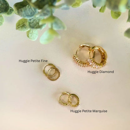 Earrings - Huggies Sleeper Petite - Fine