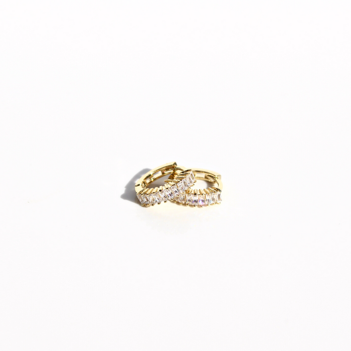 Earrings - Huggies Sleeper Petite - Marquise