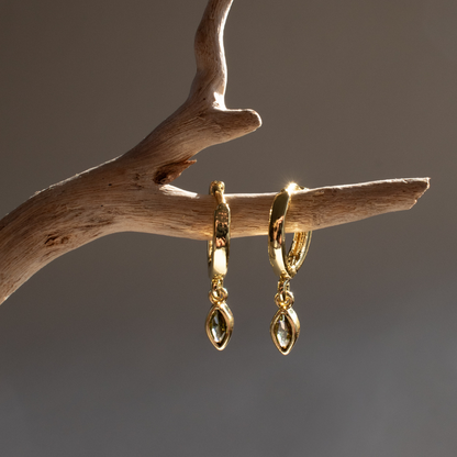 Earrings - Marquise Single Drop