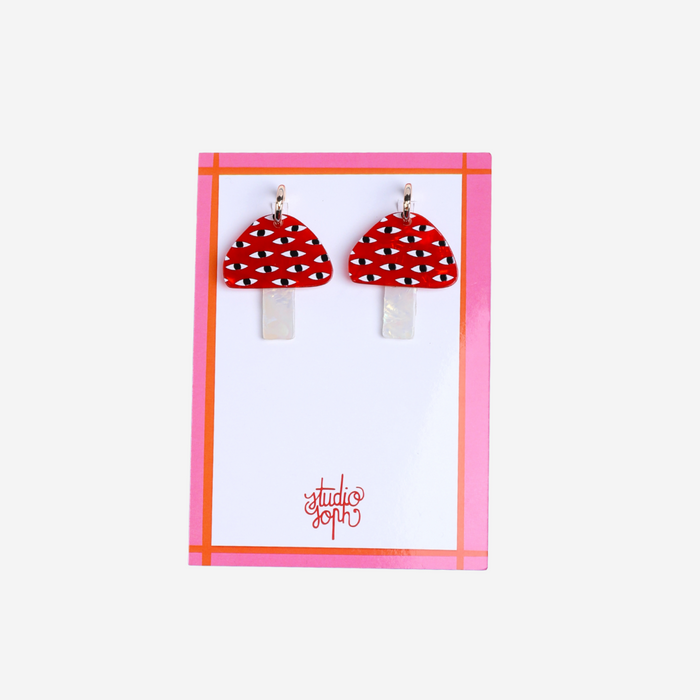 Earrings - Mushrooms