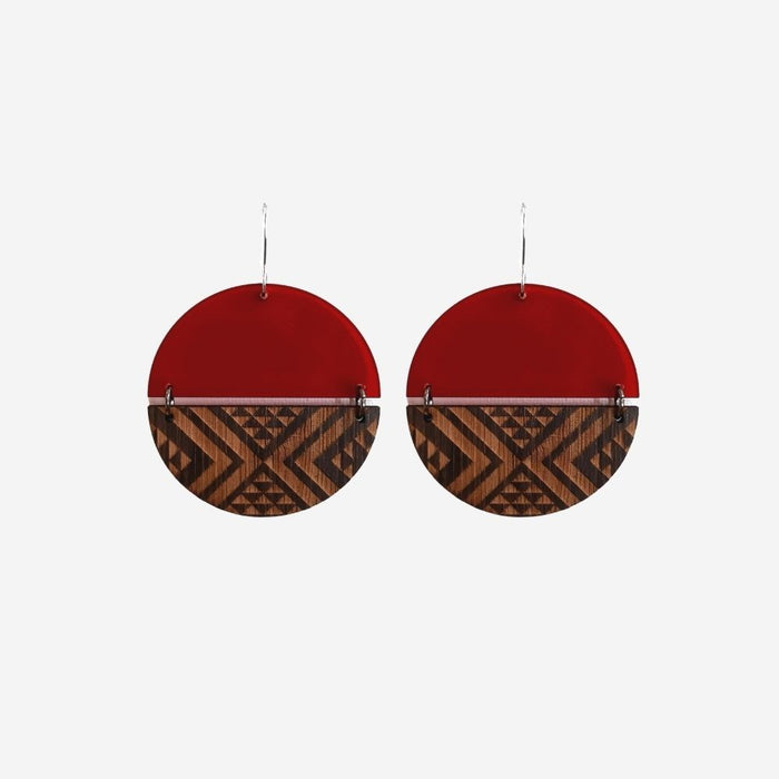 Earrings - Split Tāniko I