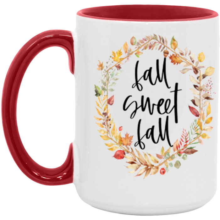 Fall Sweet Fall ceramic coffee mug, product photo 2