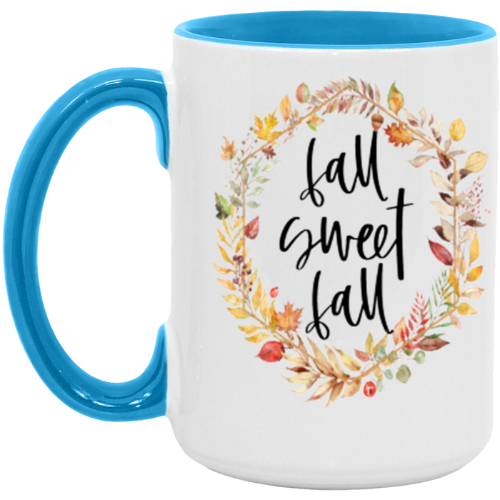Fall Sweet Fall ceramic coffee mug, product photo 3