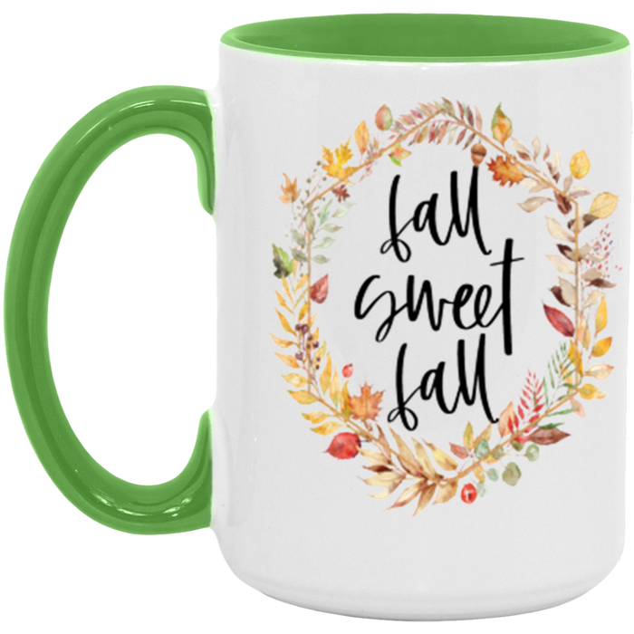 Fall Sweet Fall ceramic coffee mug, product photo 4