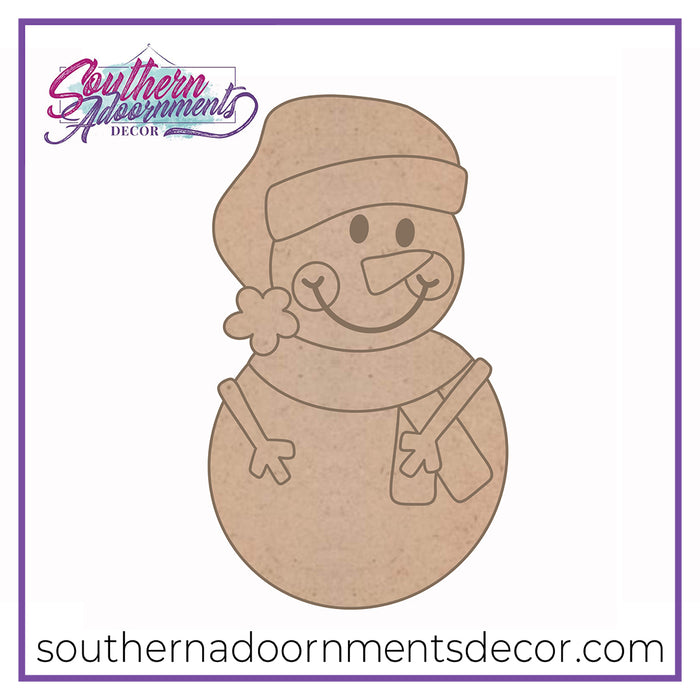 Floppy Hat Snowman Blank