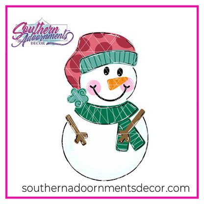 Floppy Hat Snowman Blank