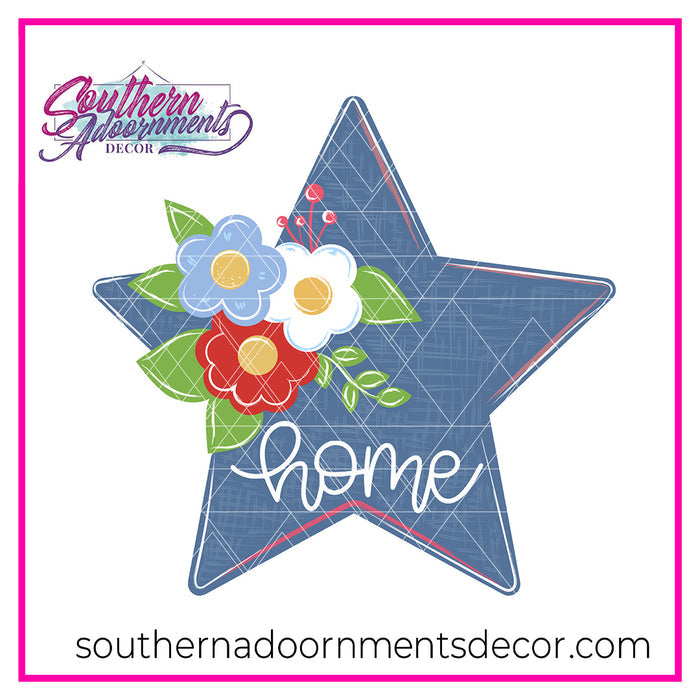 Floral Star Blank