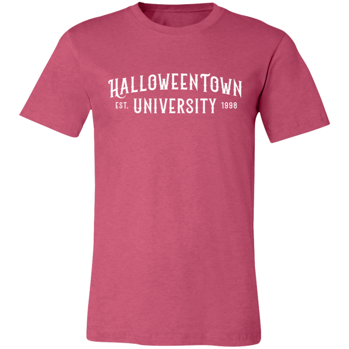 Halloweentown University graphic t-shirt in Heather Raspberry