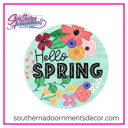 Hello Spring Blooms Blank