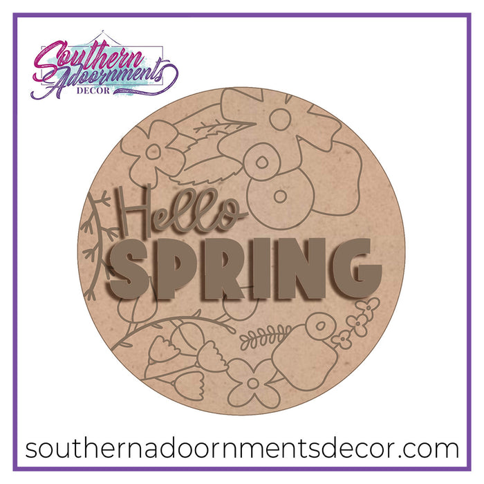 Hello Spring Blooms Blank