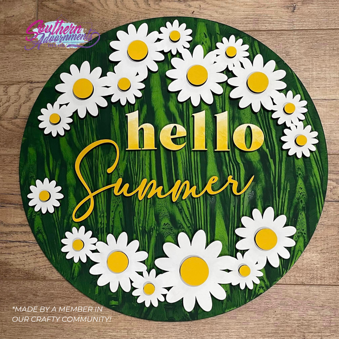 Hello Summer Daisy Sign Project Kit