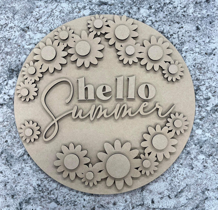Hello Summer Daisy Sign Project Kit