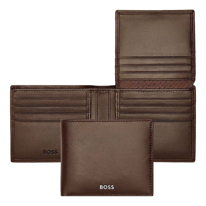 HUGO BOSS Brieftasche, Classic mit Klappe Smooth, Brown, Gesamtansicht, 1