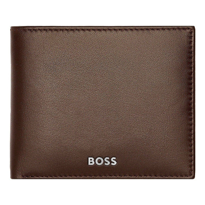 HUGO BOSS Brieftasche, Classic mit Klappe Smooth, Brown, 4