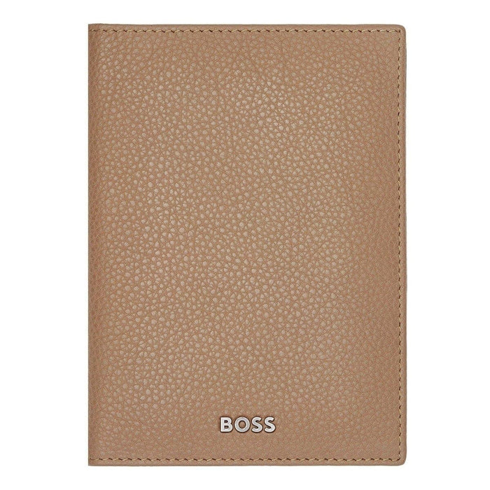 HUGO BOSS Reisebrieftasche, Classic Grained, Camel, 4
