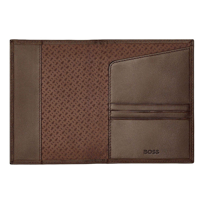 HUGO BOSS Reisebrieftasche, Classic Smooth, Brown, 5