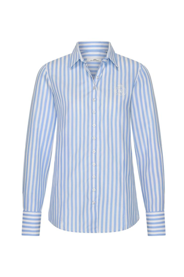HV Society HVSDebora Light Blue Blouse striped long sleeve shirt by HV Society shop at Dotique for stylish womenswear