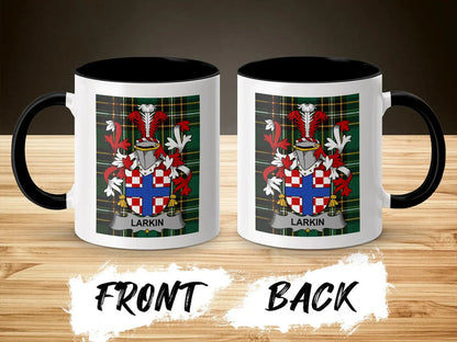 Larkin Irish National Tartan ceramic accent mug