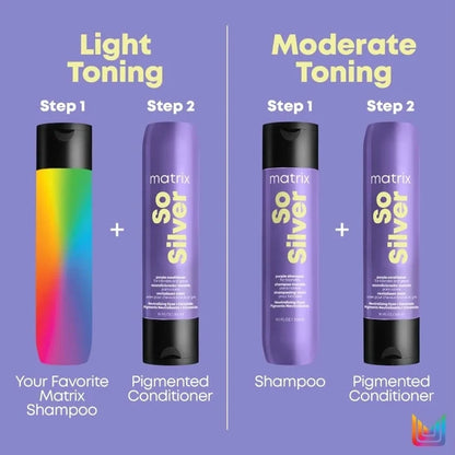 Matrix Total Results So Silver Purple Toning Shampoo 300ml