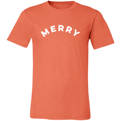 MERRY graphic t-shirt in Heather Orange