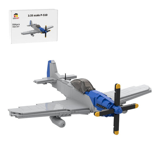 MOC - 217776 P - 51D Mustang 1:35 scale model Klemmbausteine - LesDiy - Klemmbausteine