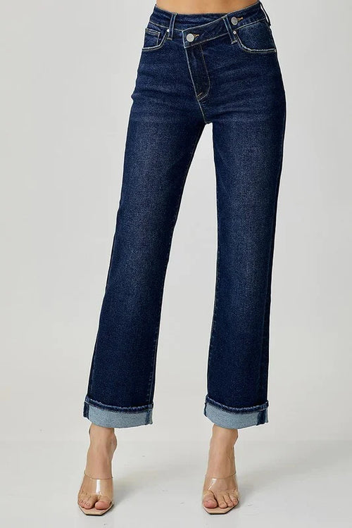 Nash Cross Over Straight Leg Jeans