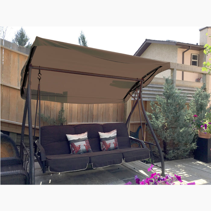 Replacement Canopy for Costco Round Side Table Swing - Nutmeg 350