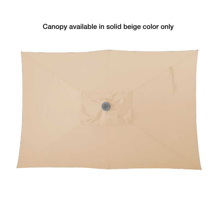 Replacement Canopy for PreLit Solar Rectangular Umbrella