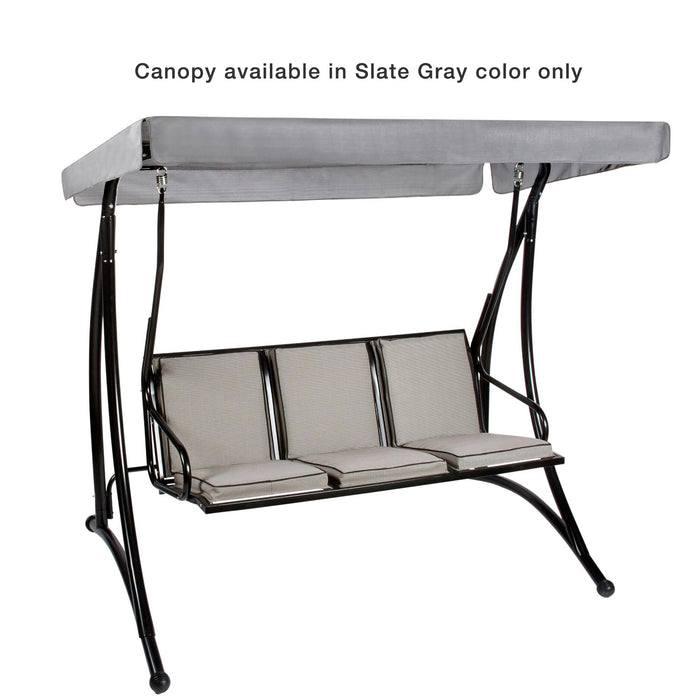 Replacement Canopy for Regina Swing - Slate Gray