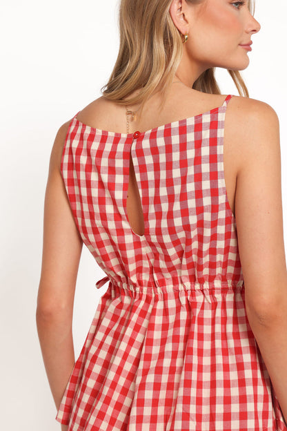 Petal and Pup USA TOPS Rory Top - Red Gingham