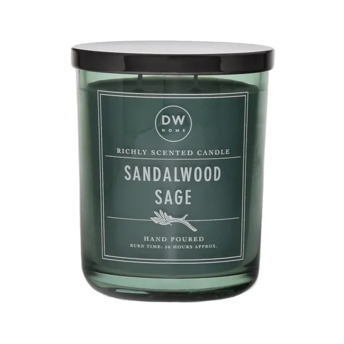 Sandalwood sage scented candle from Daisy Lane’s Sandalwood collection with milky sandalwood notes