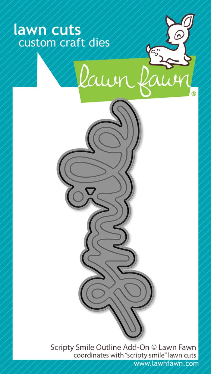 Scripty Smile Outline Add-On Die (Lawn Fawn)