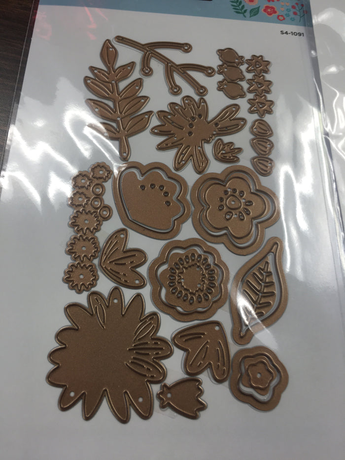 Simple perfect layered blooms die by spellbinders