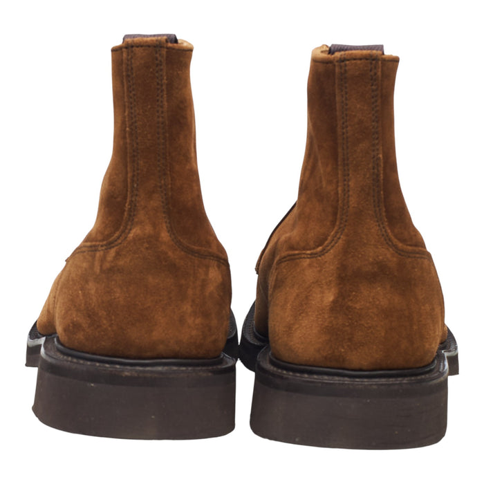 Snuff Brown Suede Split Toe Boots UK 7