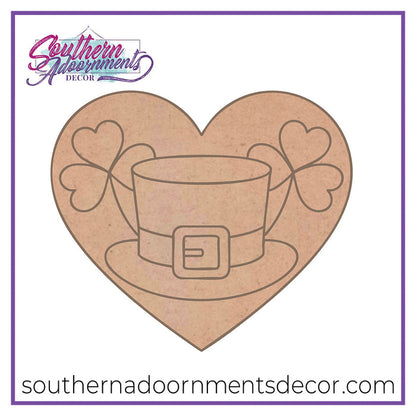 St. Patrick's Heart Blank