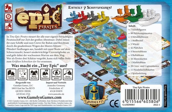 Tiny Epic Pirates - Brettspiel