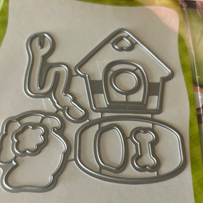 Welcome new dog stamp and die set by Newtons Nook